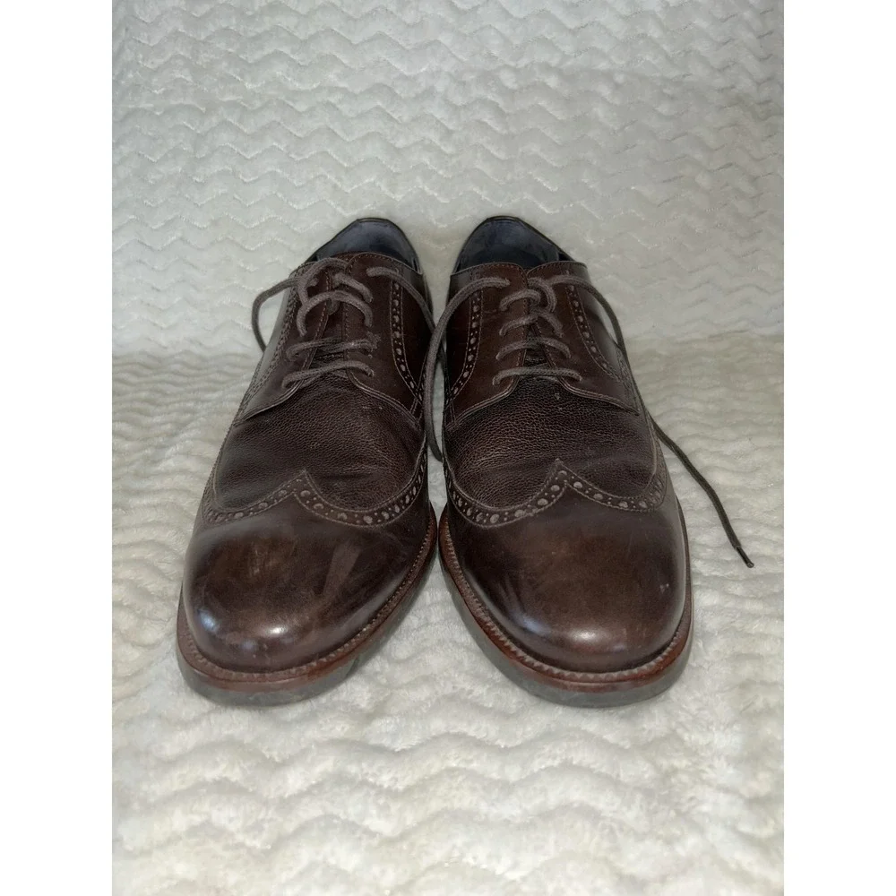 Cole Haan Shoes Mens Size 12 Brown Wingtip Brogue Dress Oxford Grand OS‎ C28152
